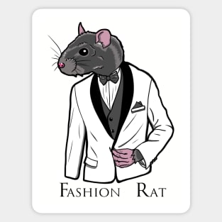 Fashion Rat in a Suit Sticker